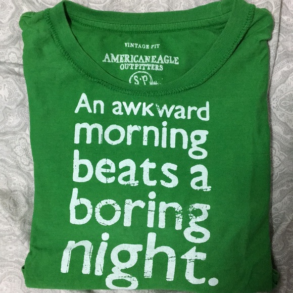 American Eagle Outfitters Other - American Eagle T-Shirt Message Green Small